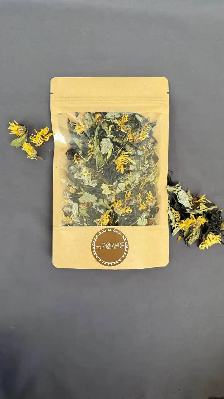 Чайный сбор с иван-чаем, мятой и календулой, 50 г фото 3